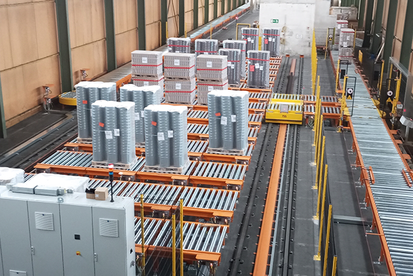 Gestión automatizada de los pallets hasta la carga de los camiones