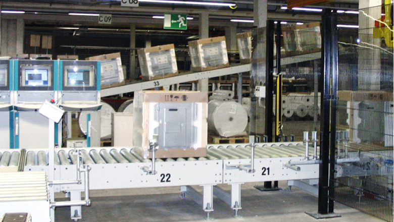 flujo automatizado de mercancias en la industria de los electrodomesticos